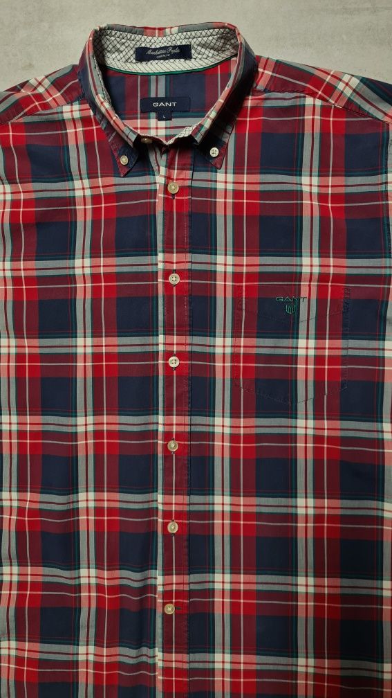 Męska koszula GANT,  rozm. L-XL, 100% bawełny, stan bdb