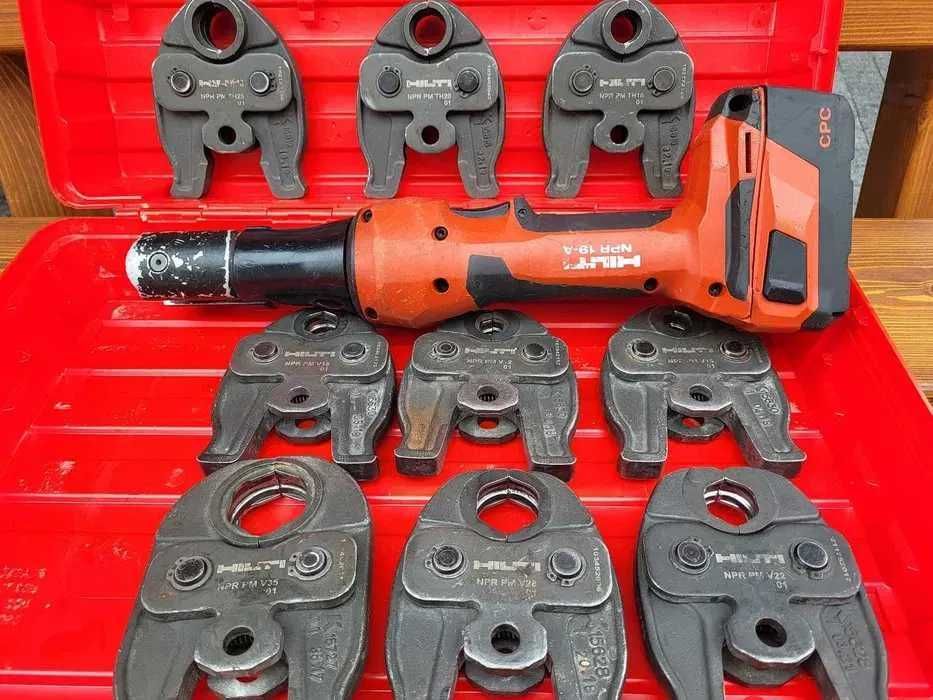 Zaciskarka Hilti NPR 19-A + NPR PM TH16 20 25 NPR + V 6szt REMS