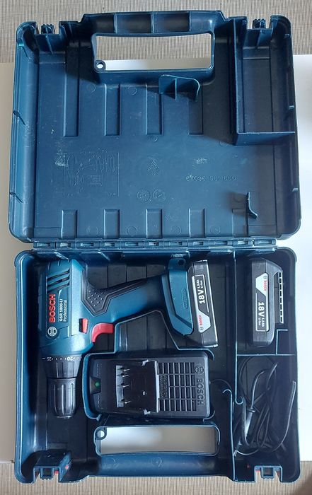 Wiertarko-wkrętarka Bosch GSR 1800-Li, ładowarka, 2x18V 1,5Ah, walizka