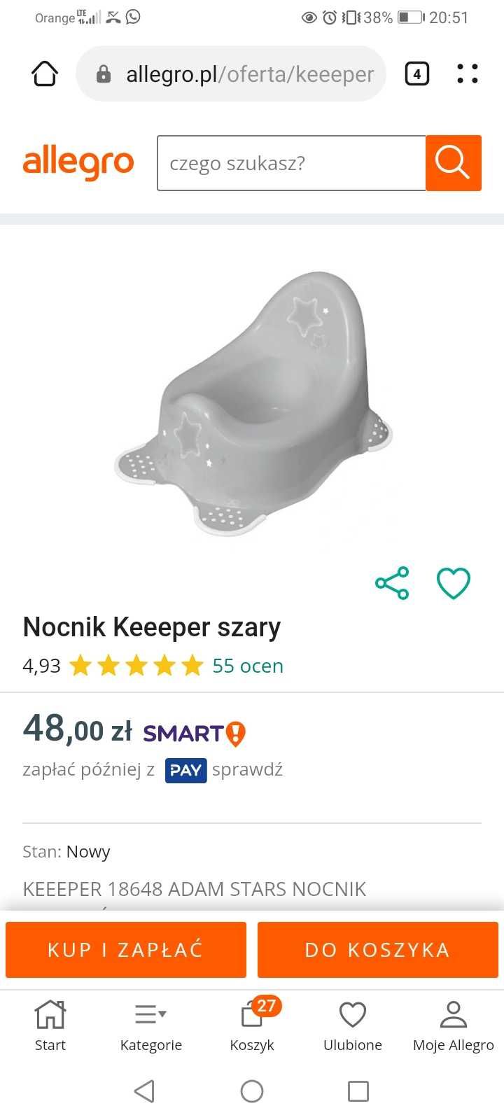 Nowy nocnik keeeper