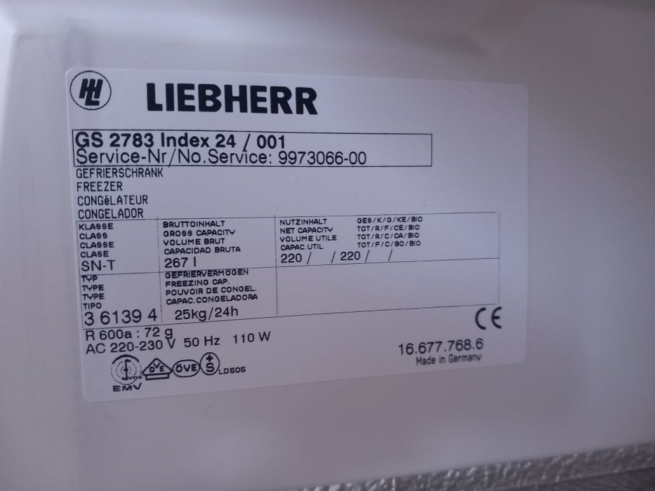 Zamrażarka Liebherr - 7 szuflad