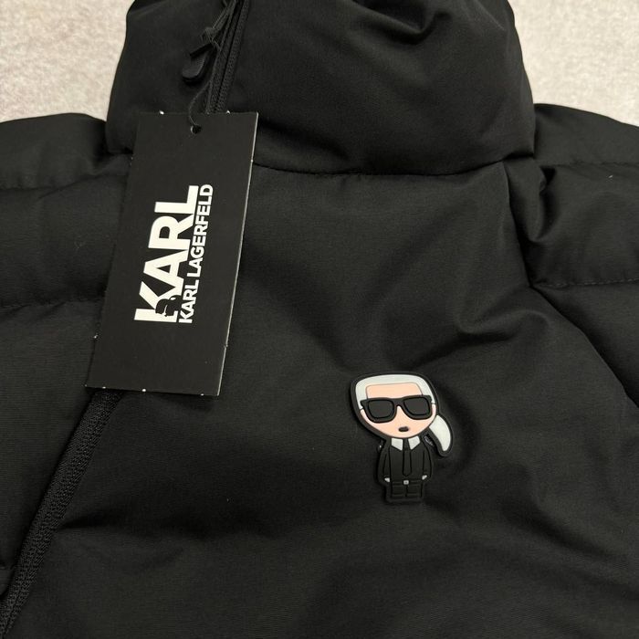KARL LAGERFELD!Мужская брендовая черная жилетка безрукавка жилет весна