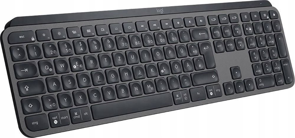 klawiatura membranowa logitech mx keys czarna układ niemiecki de