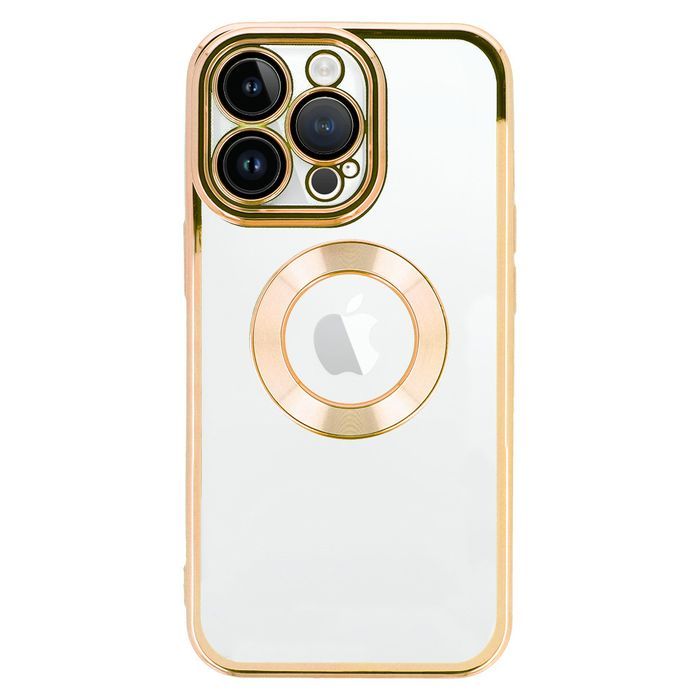 Beauty Clear Case Do Iphone 14 Złoty