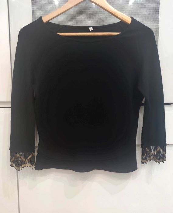 Komplet* spódniczka + bluzka * koraliki NA OKAZJĘ r. M