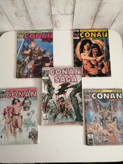 Conan - pakiet 5 komiksów - lata 89 - 90.