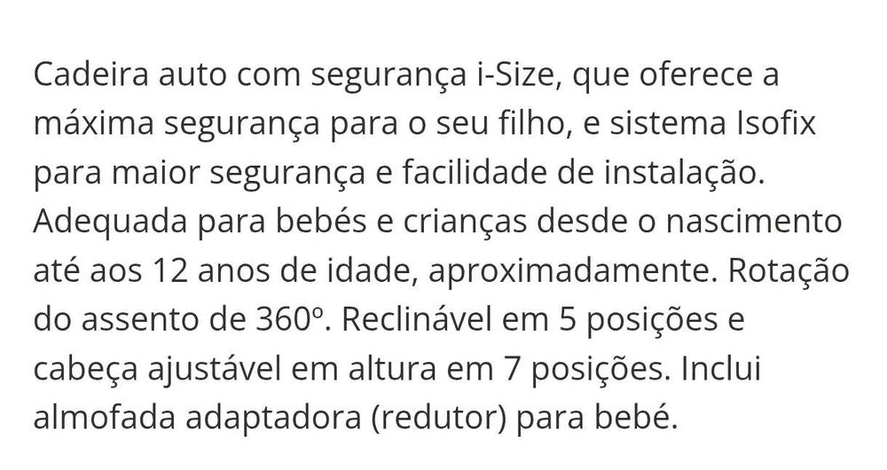 Conforto para o bebe e papás