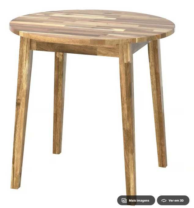 mesa de madeira de acácia