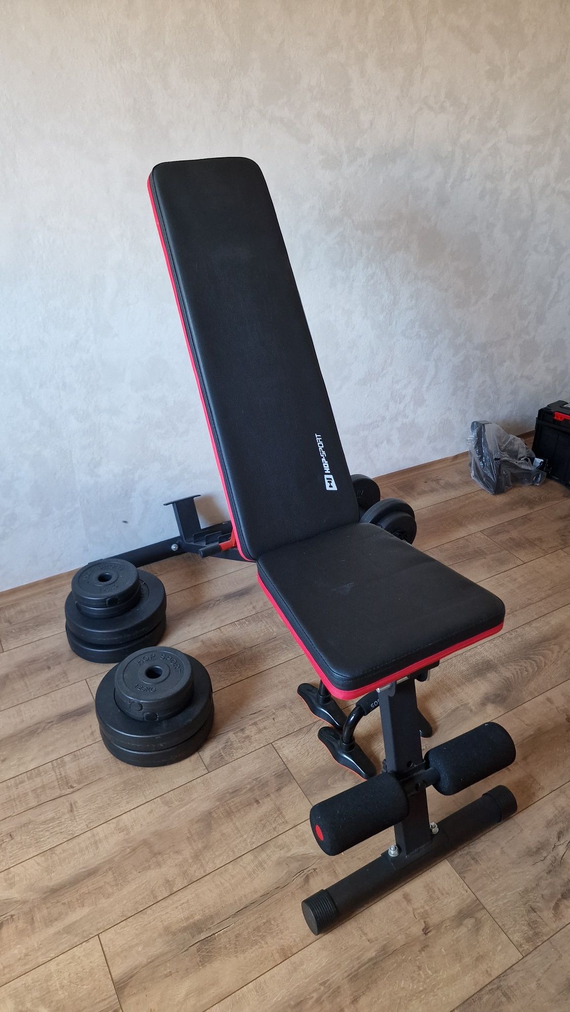 Ławeczka do ćwiczeń hantle obciążenie