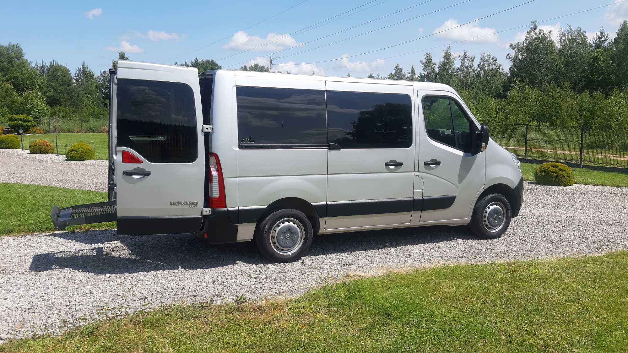 Opel Movano Dla osoby niepełnosprawnej na wózku inwalidzkim winda
