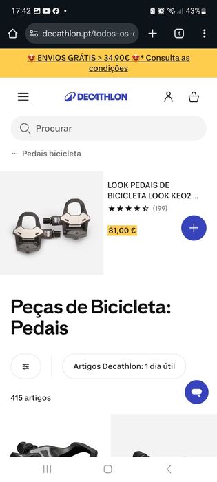 Pedais look keo Max Carbon novos!!