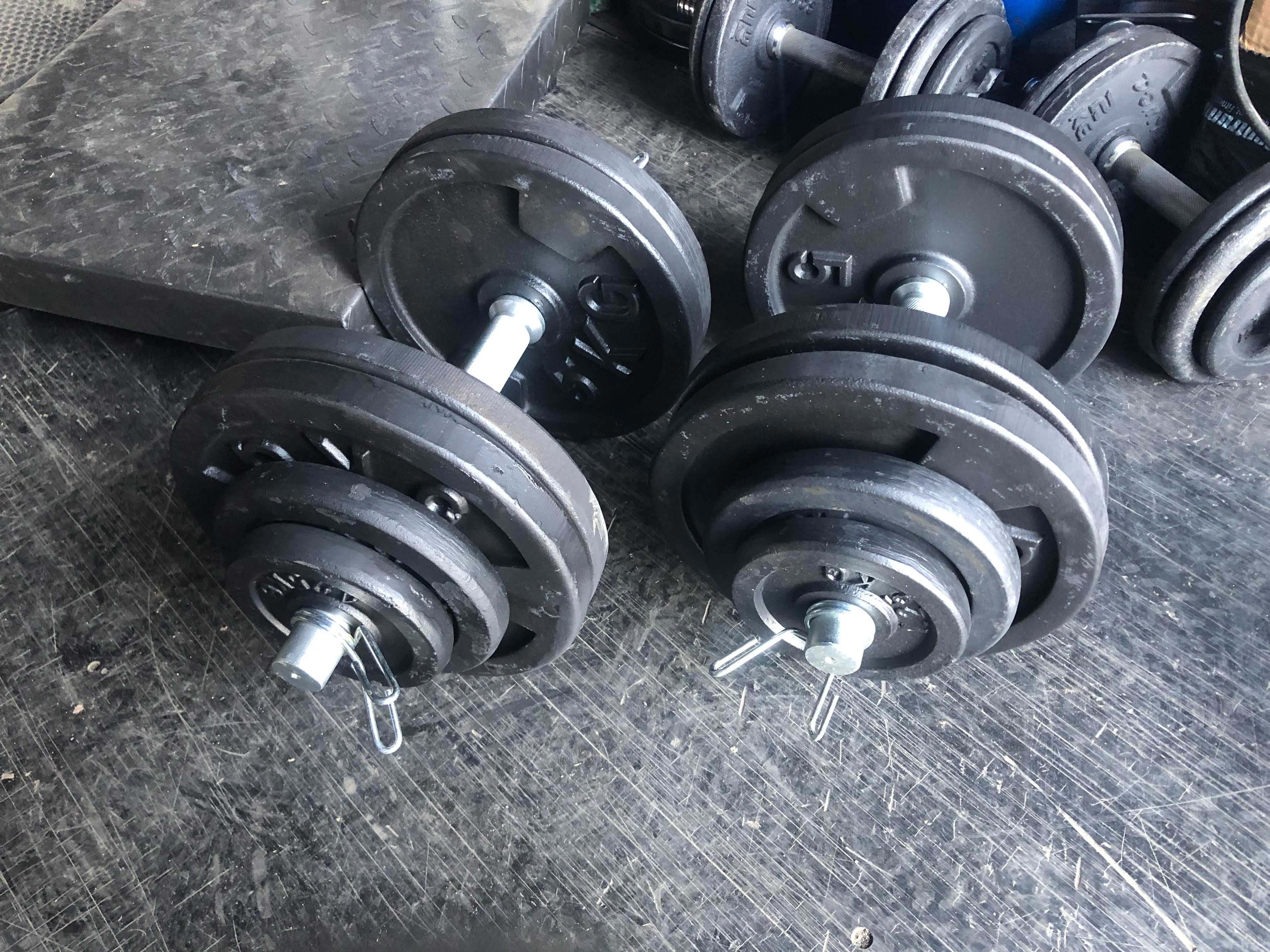 Hantle Sztangielki żeliwne regulowane 2 x 30kg