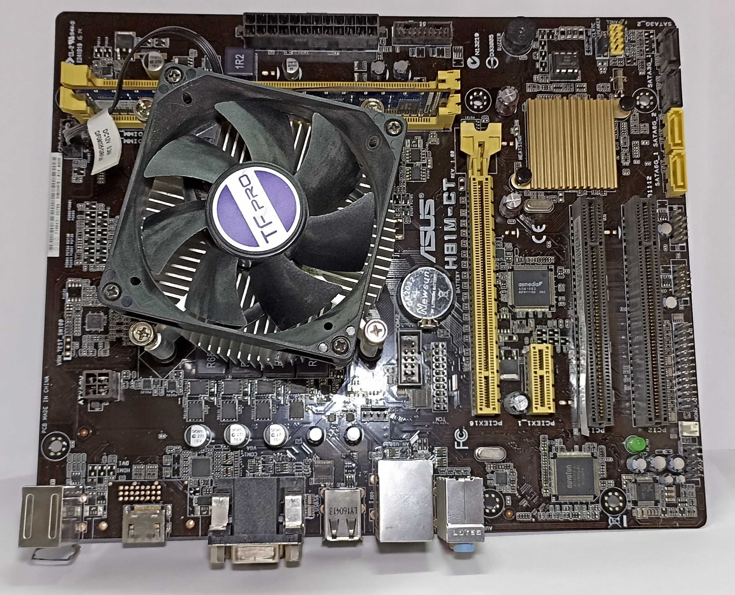 Комплект материнская плата Asus H81M-CT/Intel Core i5-4590/8 GB