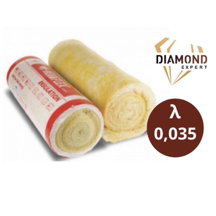 Wełna Mineralna -20 Rolki Wata 0,035 Mata Poddasza Pomiędzy krokwiami