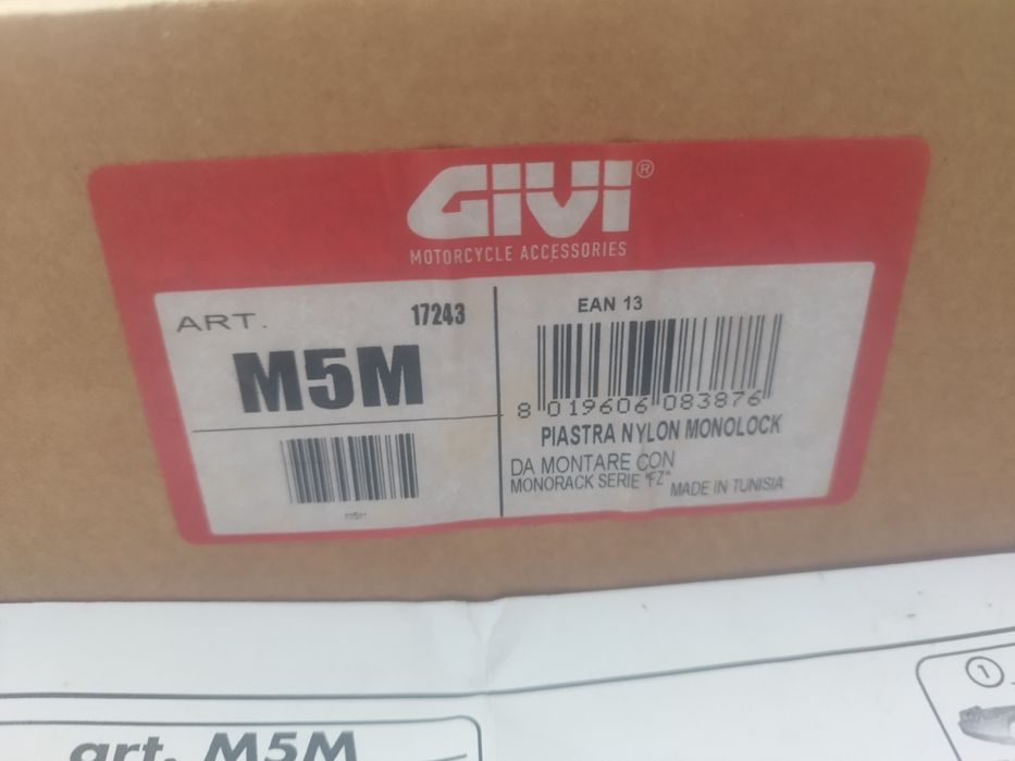 Base Top Case Givi M5M Monolock