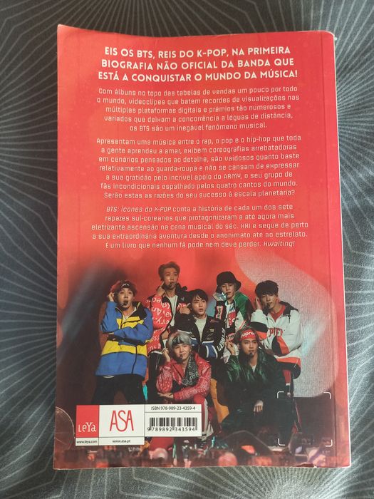 Livro biografía de BTS