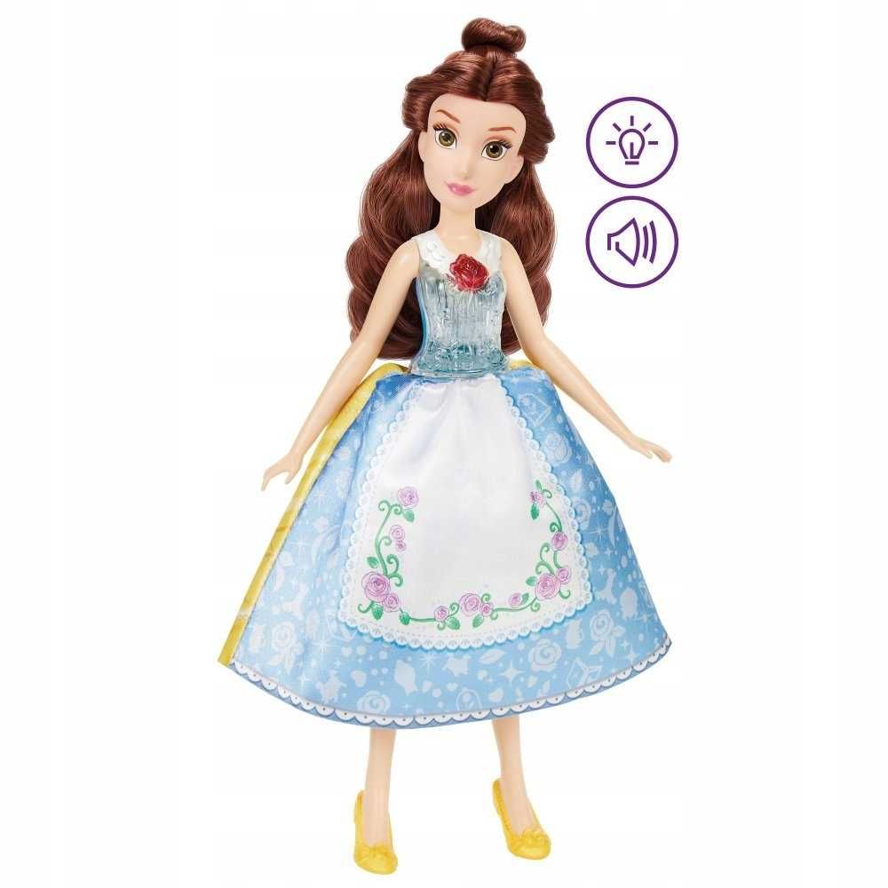 Lalka Disney Księżniczki Zestaw Dźwięki Bella Dwie Sukienki Prezent