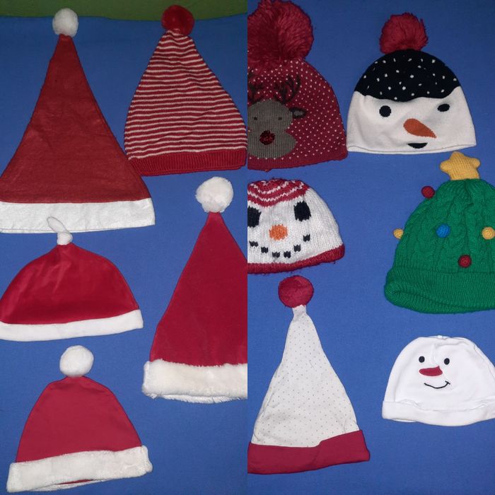 Шапка колпак новогодний