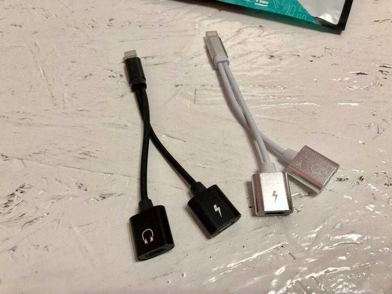 Адаптер зарядного пристрою iphone, lightning на 2 lightning, dual