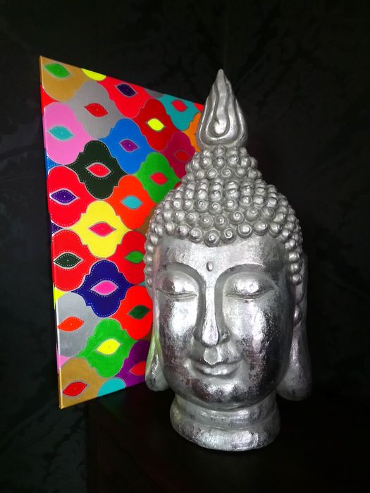 Nowy duży piękny orientalny obraz ręcznie malowany 60x80 cm