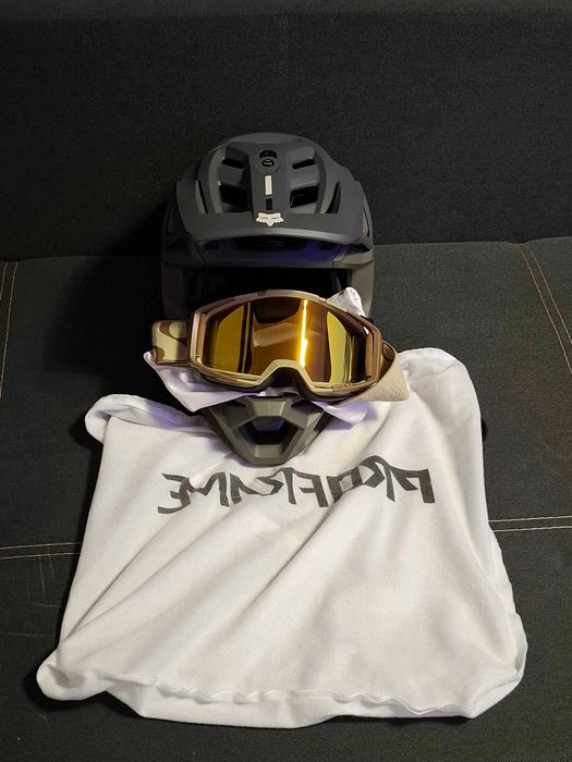 Kask rowerowy FOX Proframe fullface oliwkowy