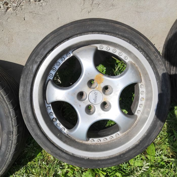 Koła felgi opony 17 Audi 80 B4 8jx17 ET35 Aluett Komplet 5x100