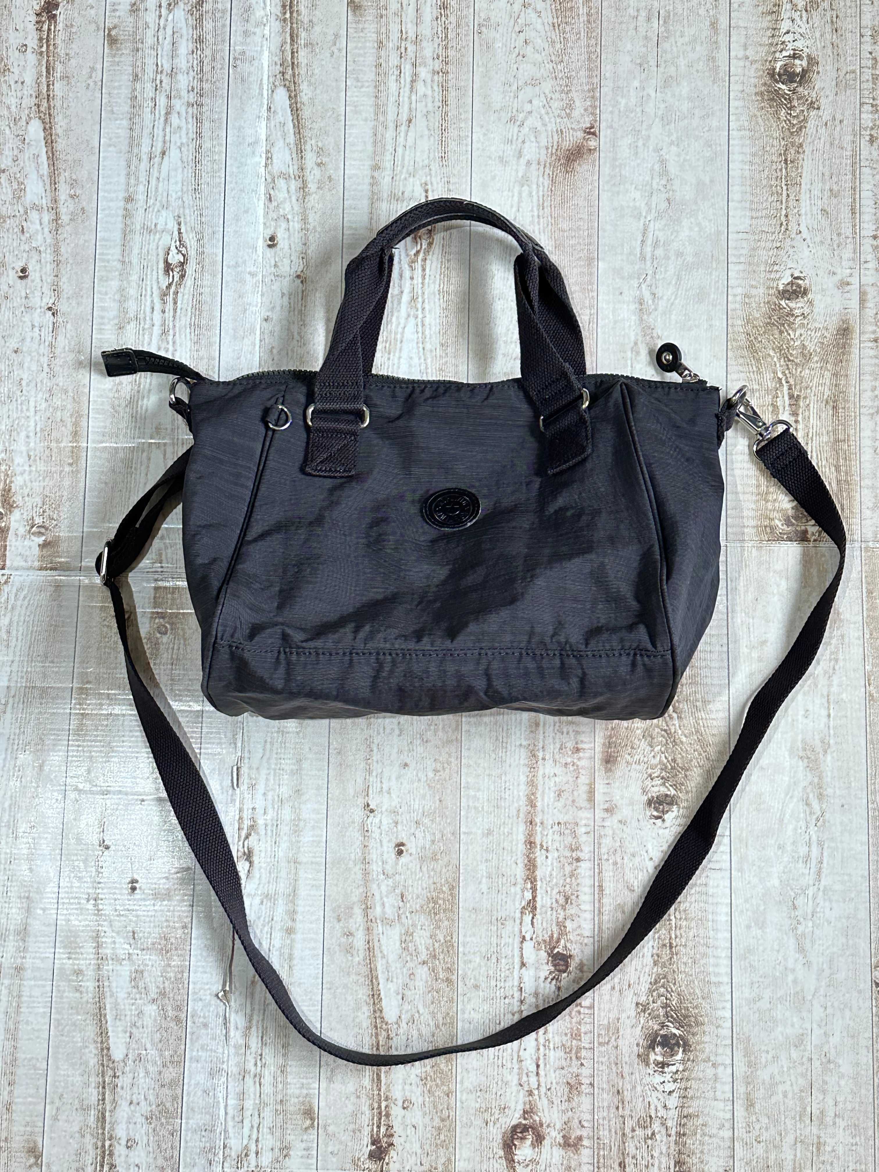 KIPLING AMIEL grafitowa torba torebka na ramię listonoszka