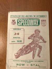 Program żużlowy DMP Row Rybnik - Stal Rzeszów [Rybnik, 1988r.]