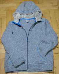 Bluza z kapturem ciepła polar Decathlon 10 lat (133-142)