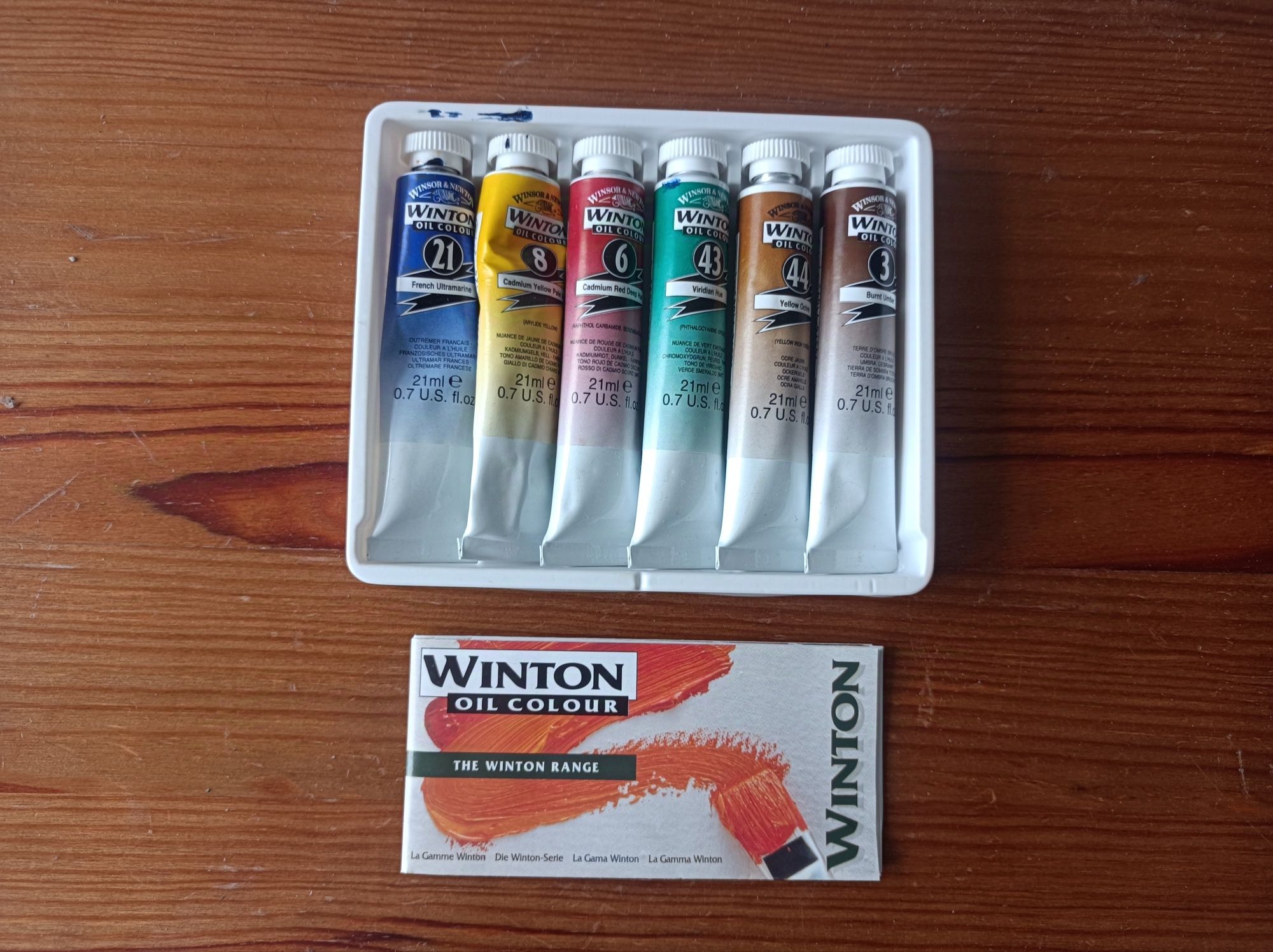 Winston 6 tubos de tinta óleo 21 ml