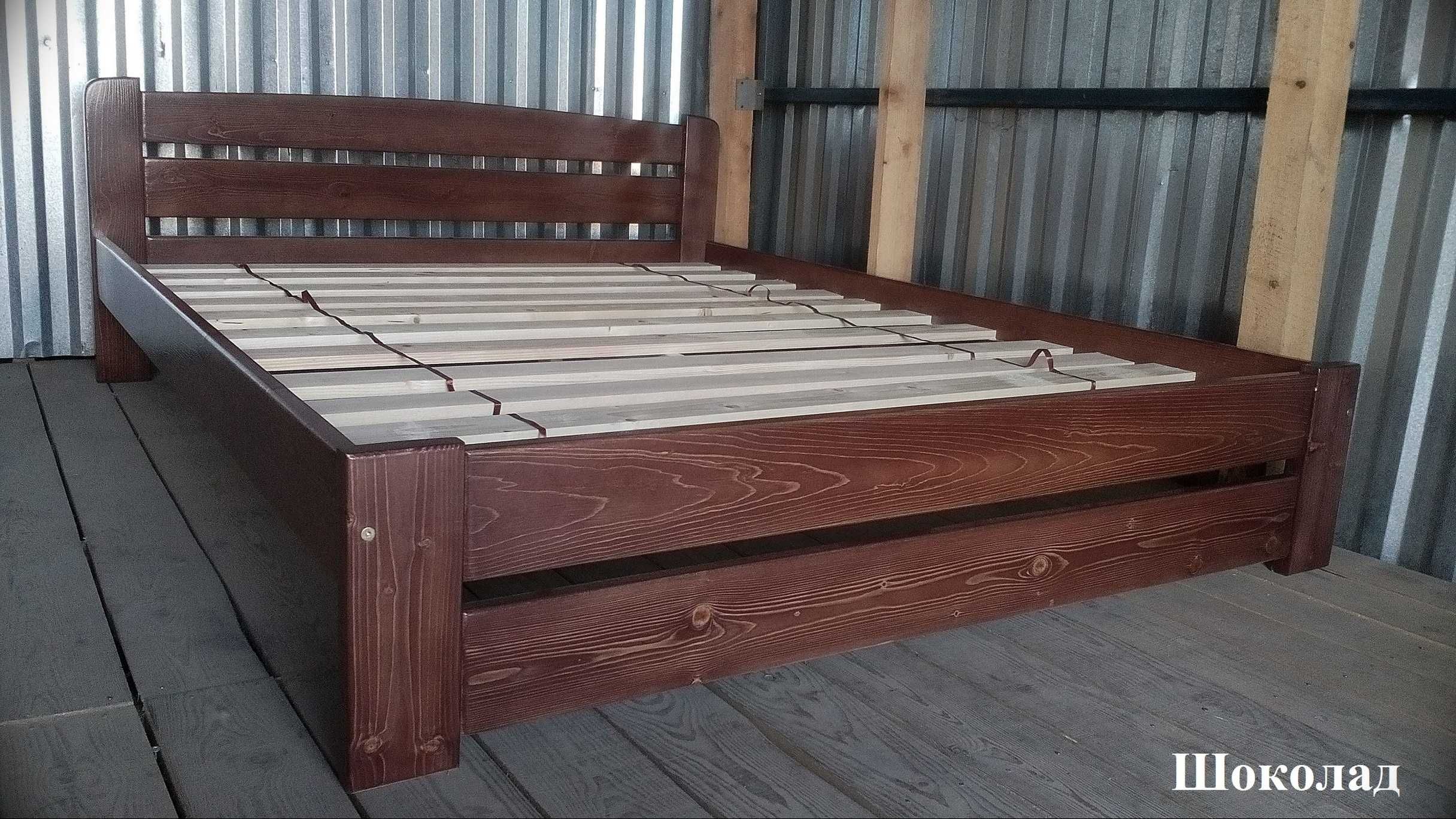 Ліжко 160х200cм деpeв"яне Фpaнческа .Кровать з масиву дерева cоснa
