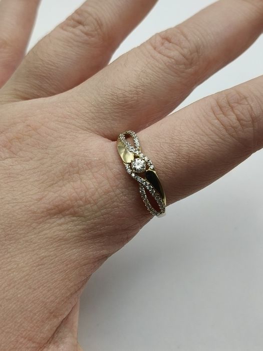 Złoty Pierścionek R.21 Pr.585 Nowy Zapraszamy