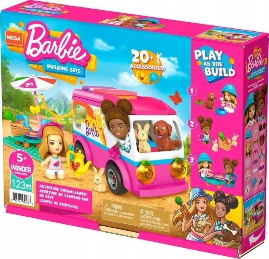 Barbie Mega Construx Wymarzony Kamper, Mattel