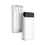 Dudao powerbank z kablami 20000mAh USB C + micro USB + Lightning