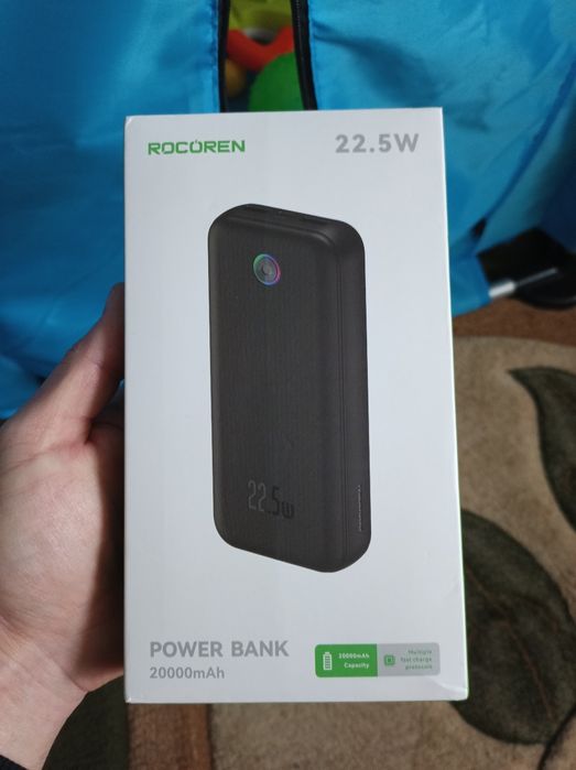 Повербанк Rocoren 20000 mah швидка зарядка