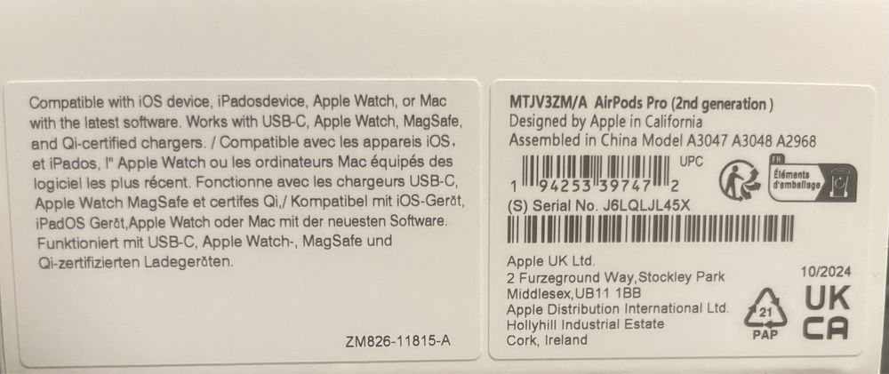 Słuchawki Apple AirPods Pro 2 Gen z etui MagSafe