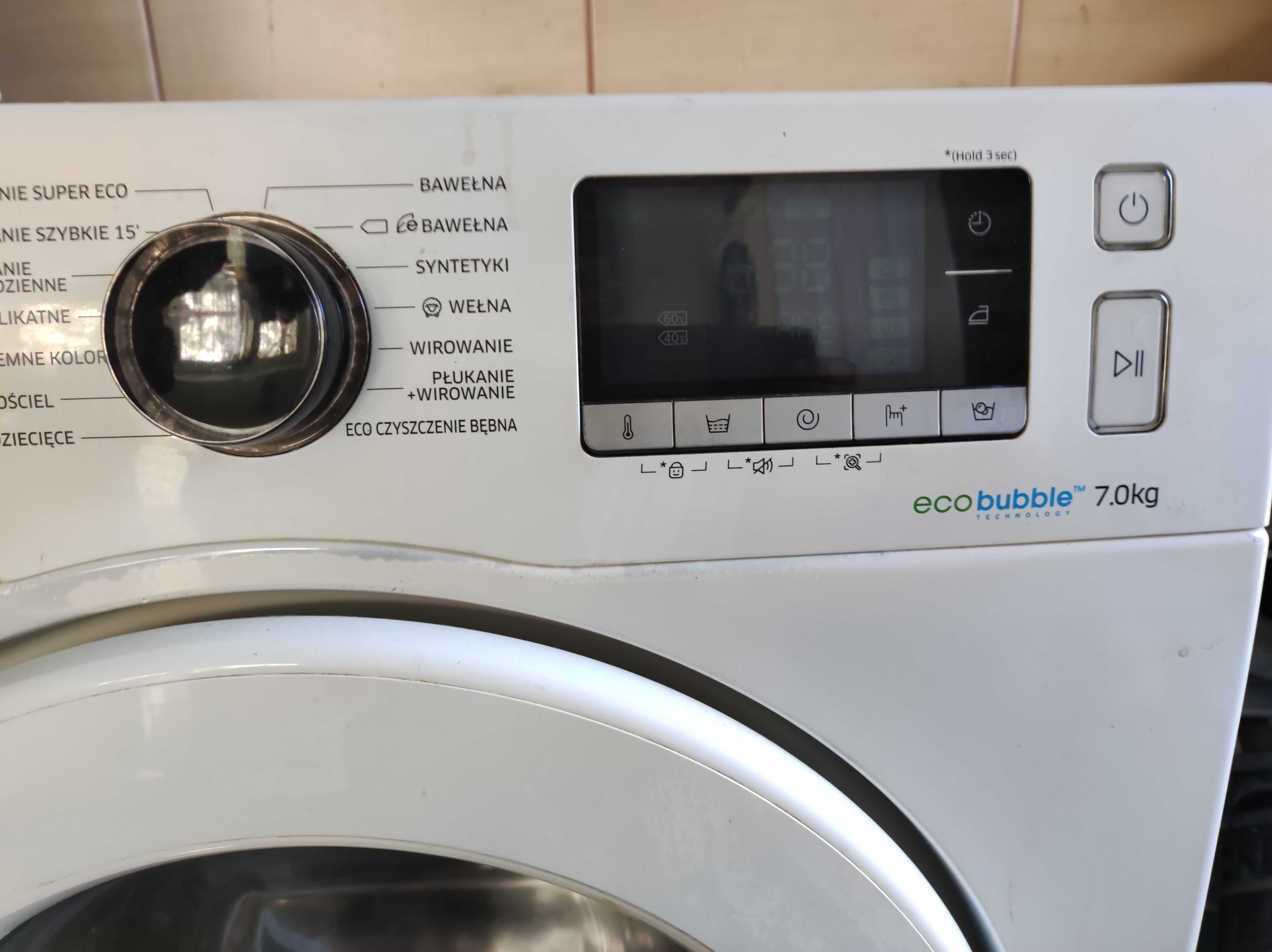 Pralka Samsung Ecobubble 7 kg wsadu sprawna