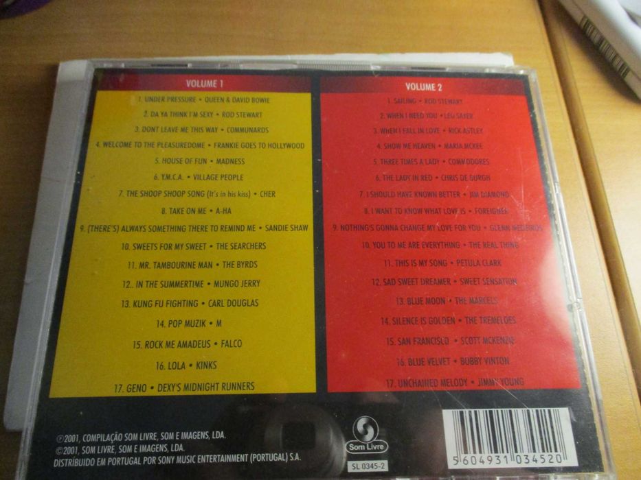 2 CD Number One Rod Stewart,Qeen.Entre Outros.