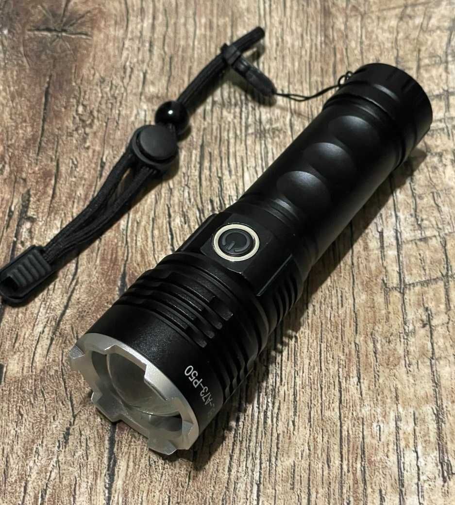Ліхтар тактичний Police BL-A73-P50 zoom, Type C-USB 18650
