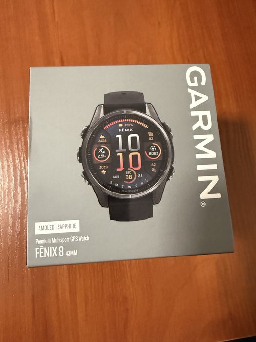 Garmin Fenix 8 43mm AMOLED Sapphire Carbon Gray DLC Titanium
