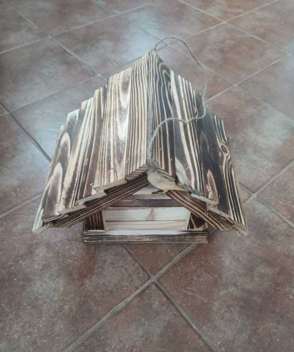 Duży karmnik dla ptaków budka dekoracja ogród taras dom