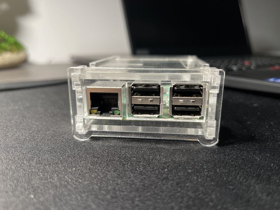 Raspberry Pi 2 model B v1.1 2014 + прозорий корпус + контакти для GPIO