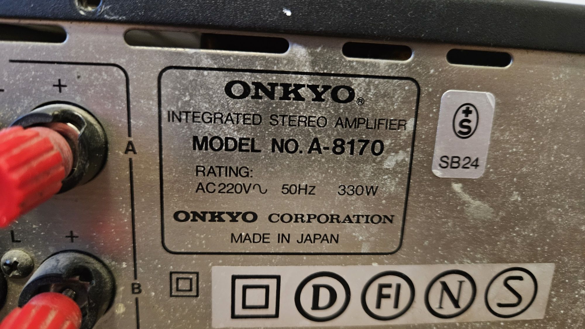 Onkyo integra A-8170  bardzo mocny wzmacniacz 2x120w