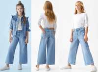 Mango nowe spodnie jeansy culotte kuloty 13 14 lat 164