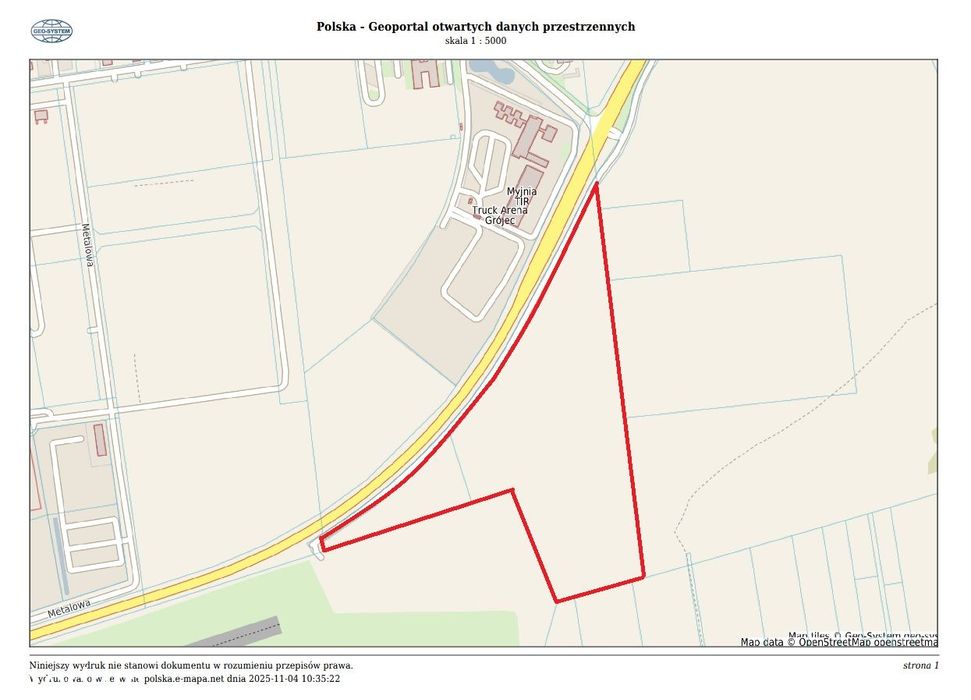 Grunty inwestycyjne Słomczyn k. Grójca | 9,9 ha przy DK50 | MPZP