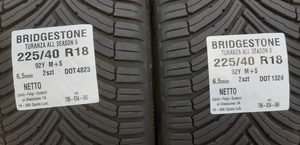 Opony Bridgestone 225 40 R18