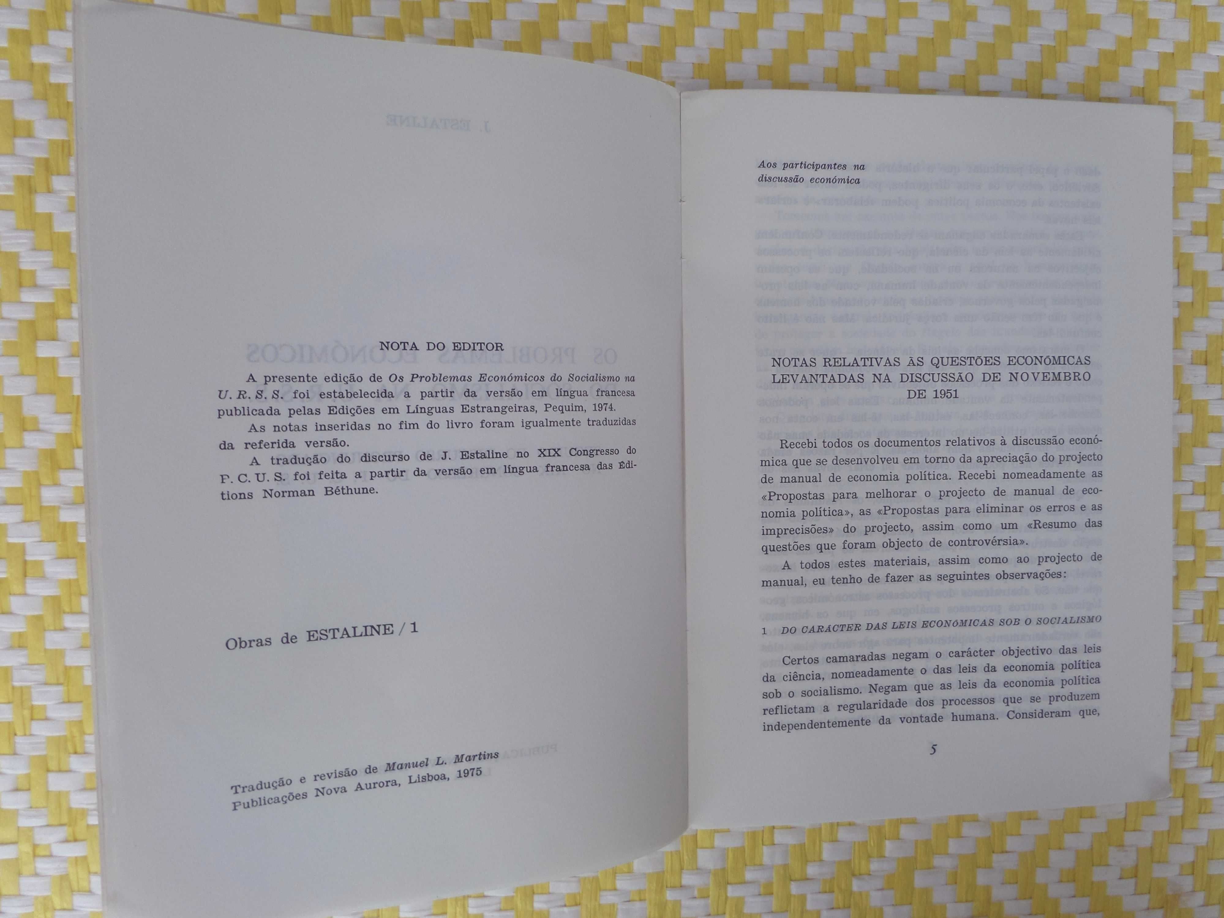 Problemas económicos do socialismo na URSS
José Estaline