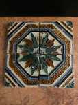 Quadra padrão de azulejos hispano-árabes Sec. XVI