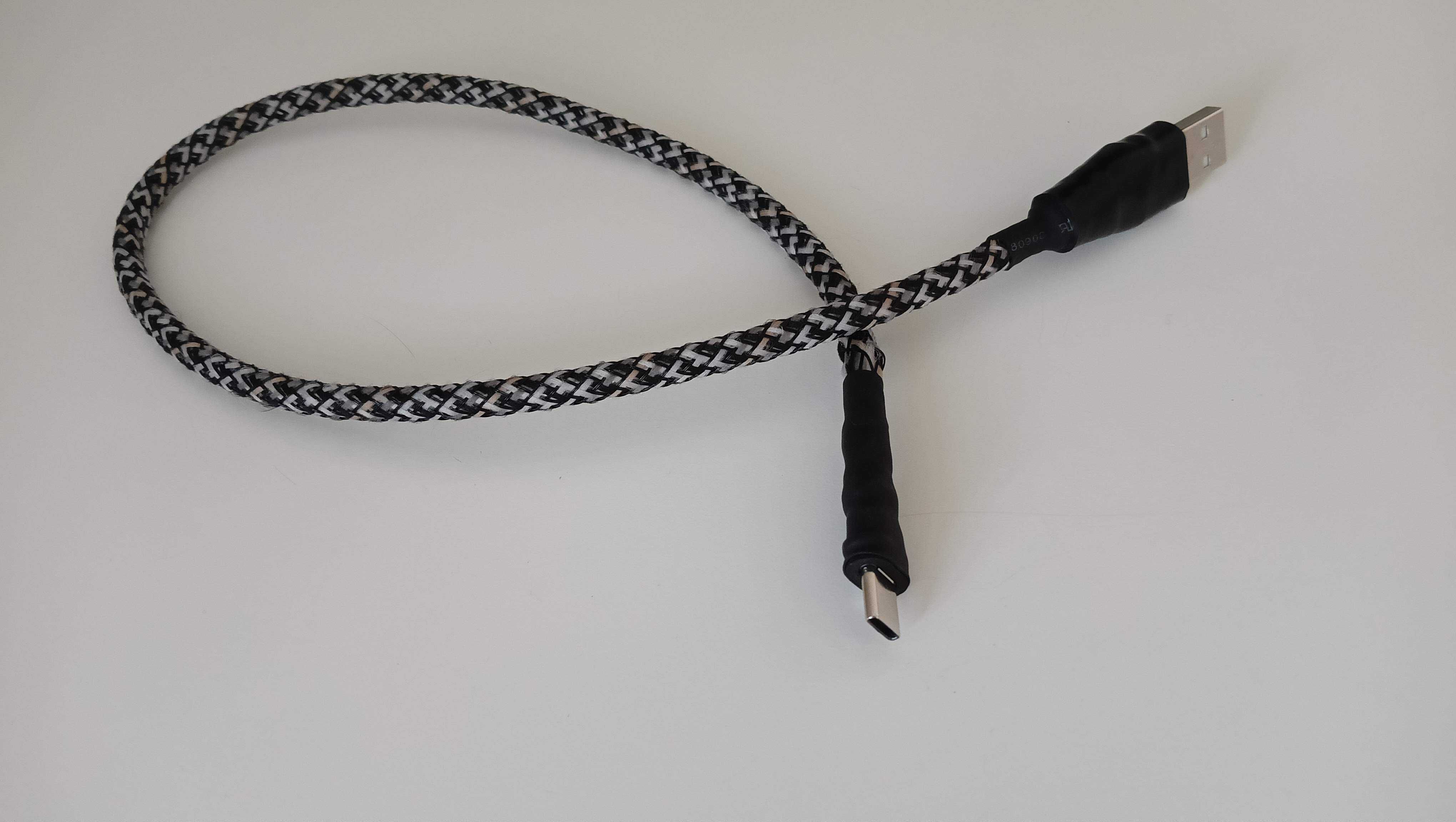 Kabel USB > USB-C 50cm 100%CU Audio [OFC, Ekranowany, HiRes] DIY