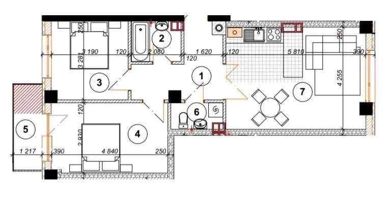 Продається 2 кімнатна квартира в будинку ЖК "Park Residence"